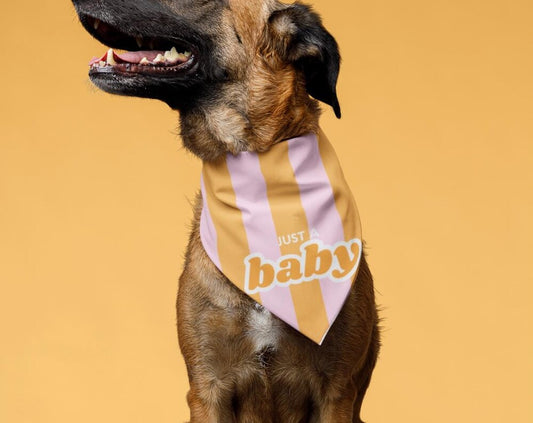 Funny Dog Bandana - Just a Baby - Cute Pet Accessory for Spoiled Pups